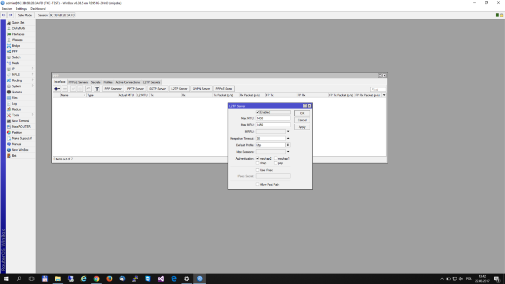 Mikrotik L2TP Server
