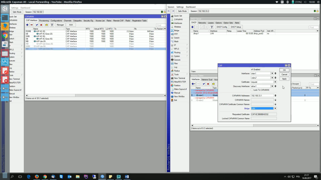 Mikrotik Capsman - Local Forwarding