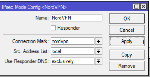 Mikrotik NordVPN IKEv2