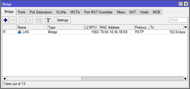 Mikrotik Bridge